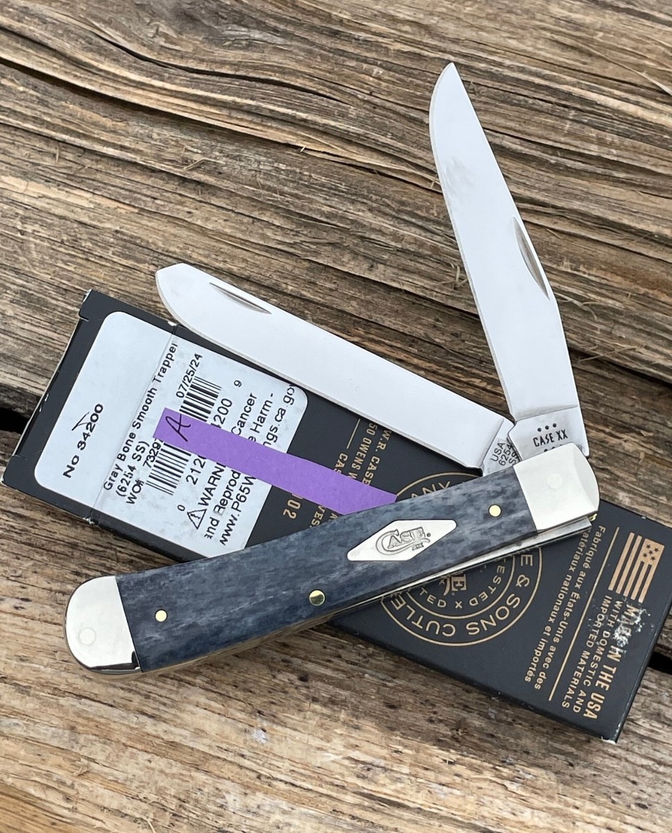 CASE XX *a 2024 SMOOTH GRAY TRAPPER KNIFE KNIVES | eBay