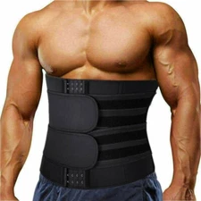 Men Waist Trainer Trimmer Belt for Weight Loss Neoprene Sauna Sweat Body Shaper