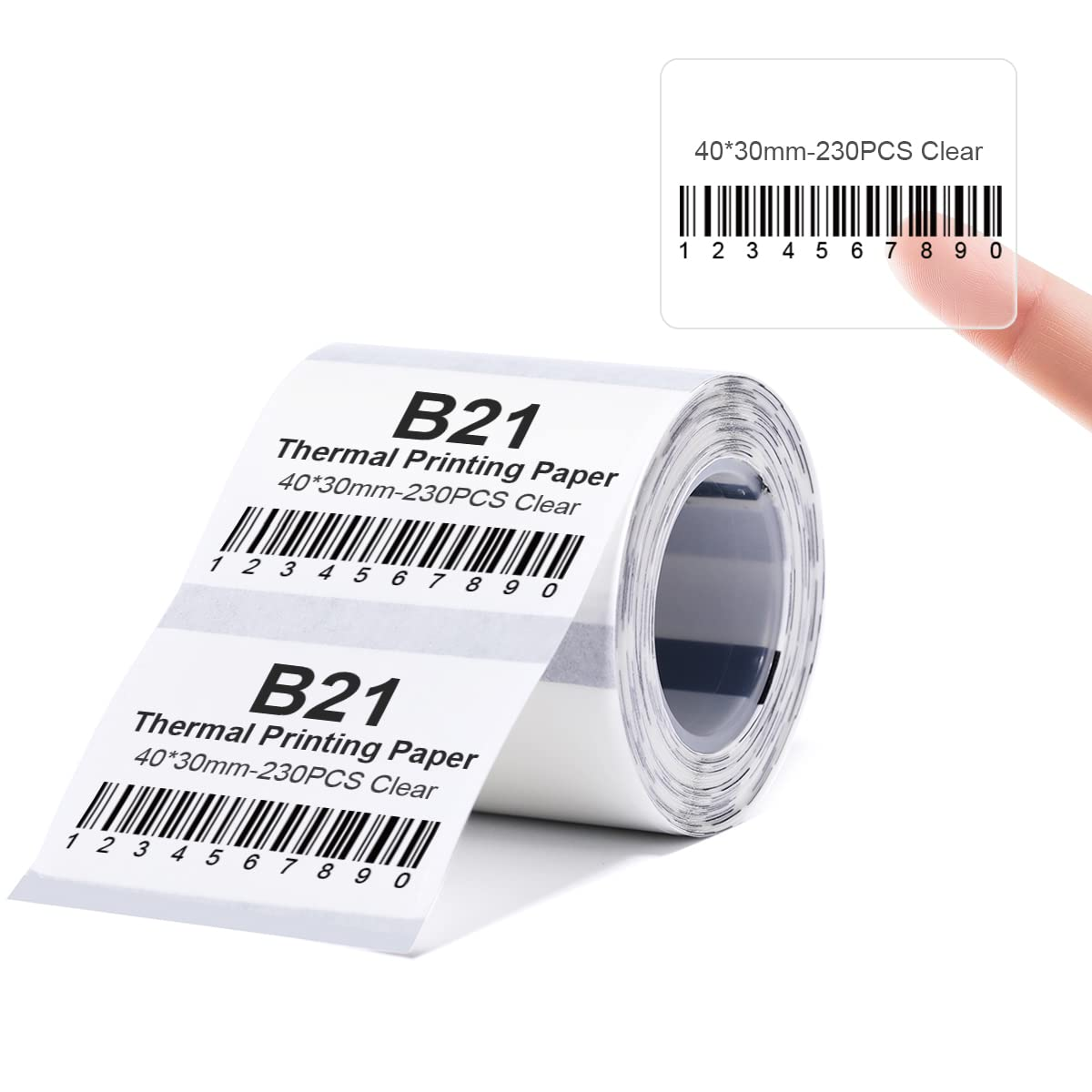 NIIMBOT B21 B1 B3S Compatible Label Maker Tape for Barcode Price Printer-image