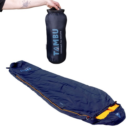 Camping Schlafsack aus recyceltem Material Sommerschlafsack nachhaltig & kompakt