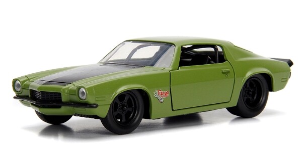 jadatoys 1965 コブラ& 緑黒カマロ2016 Jada 99521 1/32 Doms 1973 Chevrolet Camaro RS Z28 F-bomb R33
