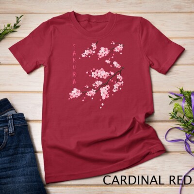 Vintage Sakura Cherry Blossom Japanese Graphical Art Unisex T