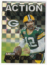 2021 PANINI DONRUSS FOOTBALL- AARON RODGERS ACTION ALL-PROS NO. AP1 PACKERS 🔥