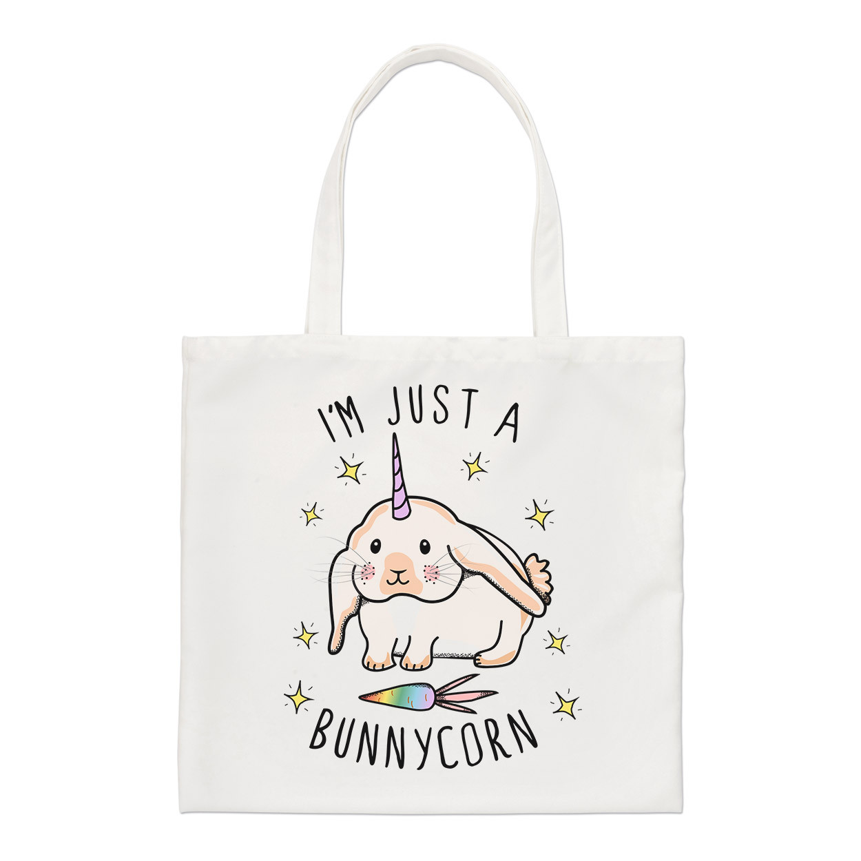 I'm Just A Bunnycorn Regular Tote Bag Bunny Unicorn Rabbit Funny Shoulder Animal