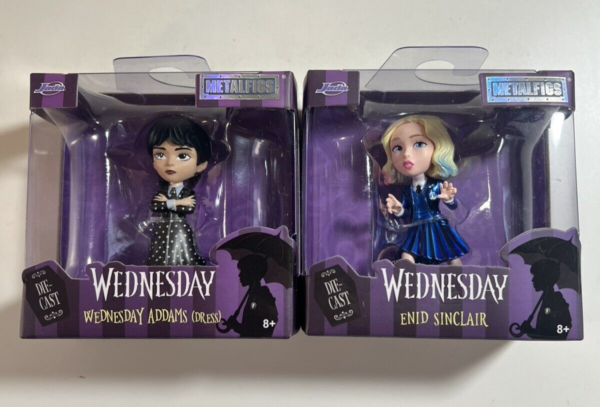 Jada DIECAST: Wednesday Addams and Enid Sinclare Figures (Jenna