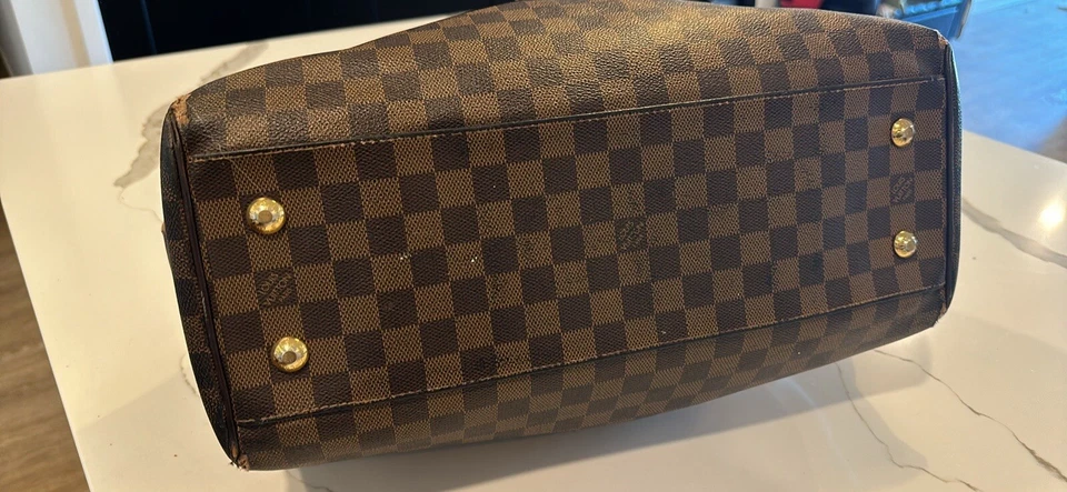 Auténtico LOUIS VUITTON Trevi PM N51997 Level Damier - Bolso de Mano Lona Damier Foto 4 de 4