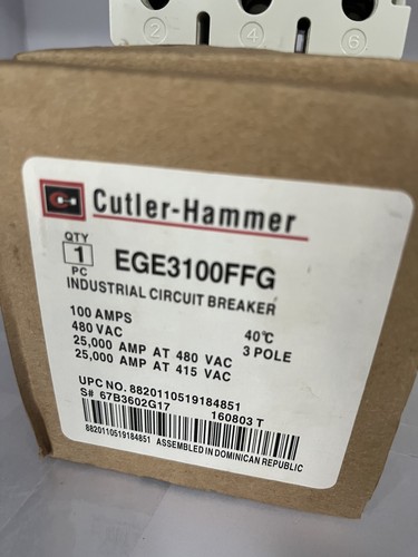 Eaton Cutler-Hammer EGE3100FFG Circuit Breaker - Picture 3 of 5