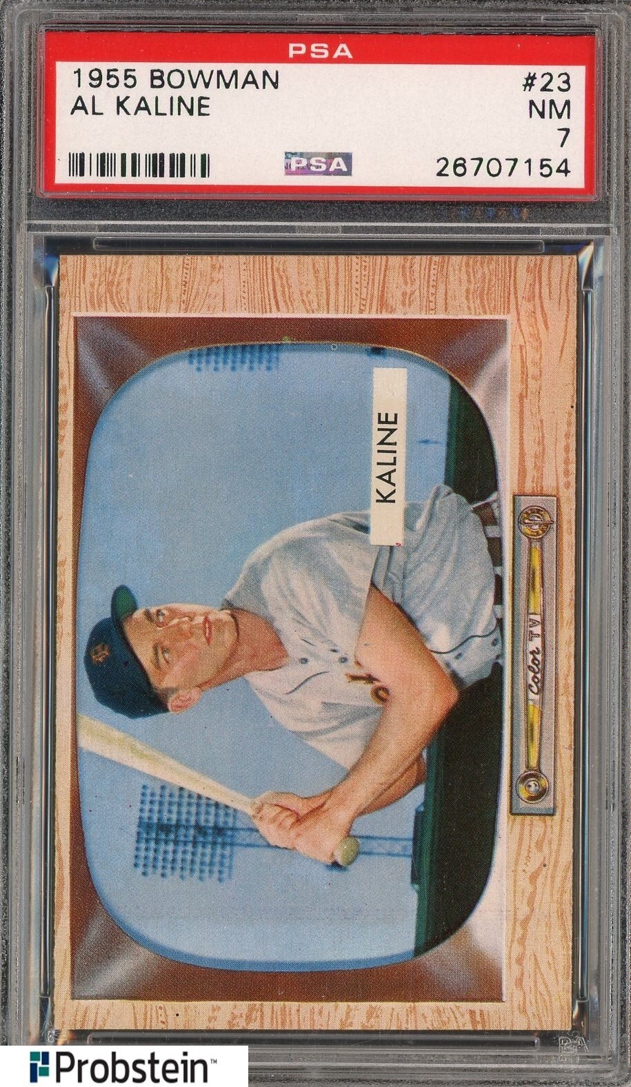 1955 Bowman #23 Al Kaline Detroit Tigers HOF PSA 7 NM
