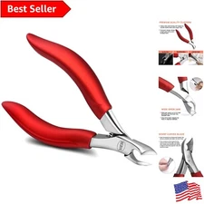 Ultra-Sharp Thick Toe Nail Clippers - Large Curved Jaws for Precision Trimming