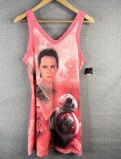 Star Wars Chemise Nightgown Womens Medium M 8 10 Pink The Force Awakens new