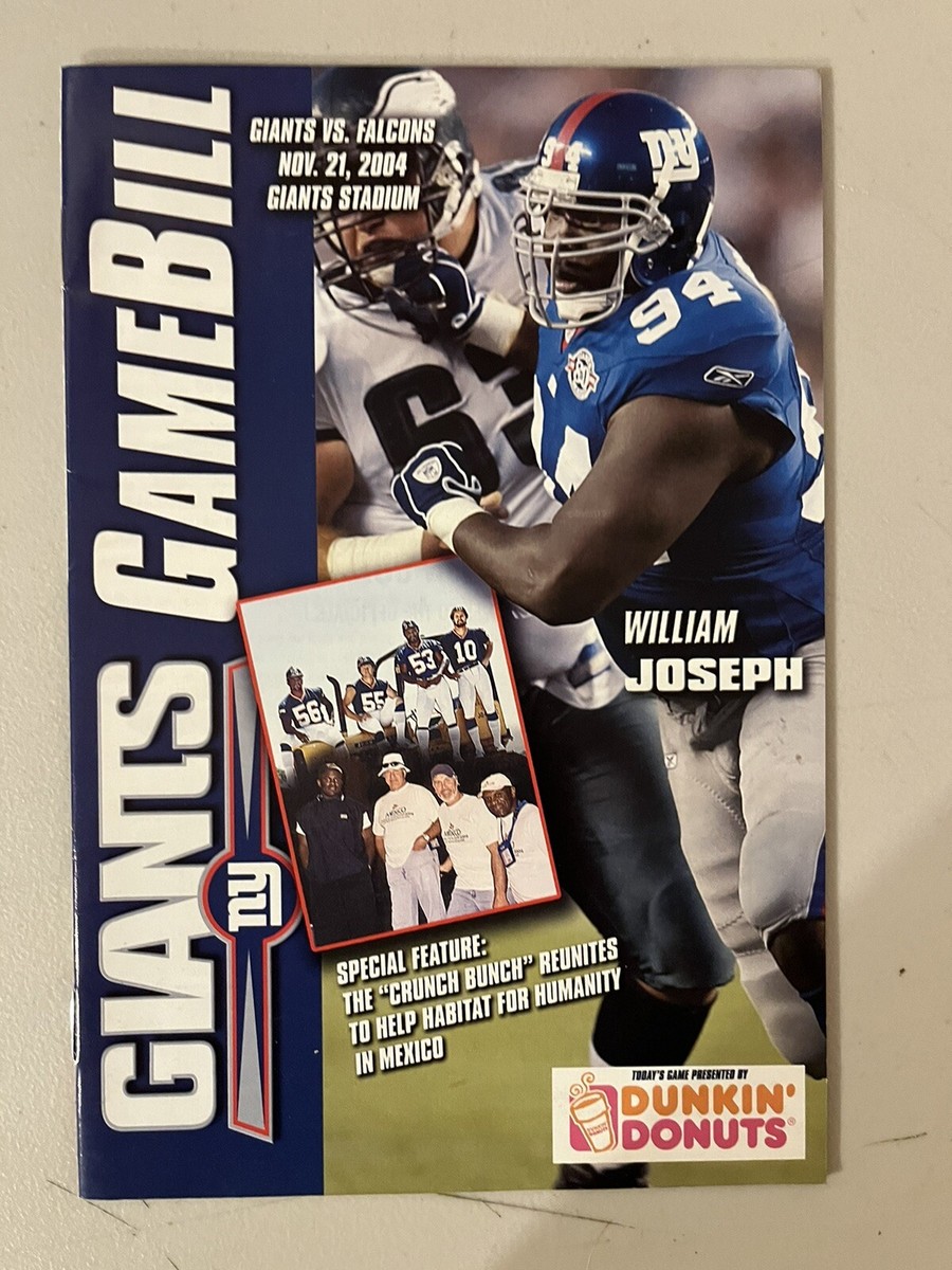 New York Giants Gamebill November 21 2004 Eli Manning First Game