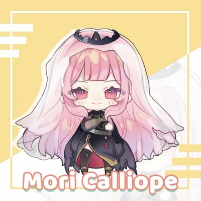 Hololive EN Holomyth Vtuber Calliope Mori Acrylic Keychain Charm - Vol. 3
