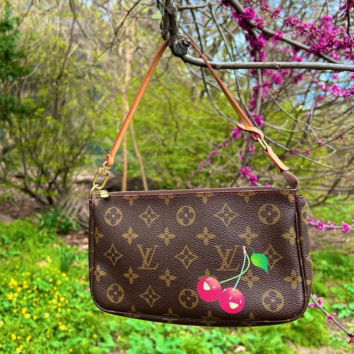 Louis Vuitton Takashi Murakami Cerises Pochette Accessories Bag