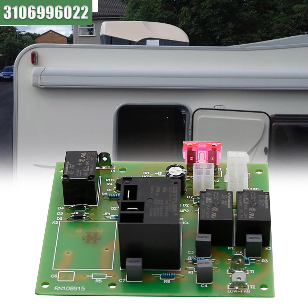 Heat/Cool Analog Thermostat Control Relay Board 3106996022 - For RV AC & Furnace Models, Under-Counter Installation