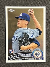 2011 Topps Chrome Baseball Jeremy Hellickson Rookie RC Tampa Bay Rays #200