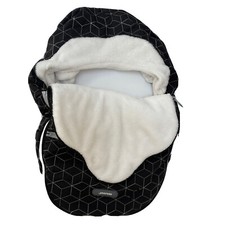 Yoofoss Baby Car Seat Cover Winter Black Canopy Protects Baby from Cold  Wind
