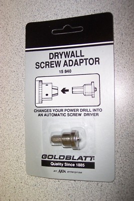 Drywall Screw Adaptor PH2 Made by Goldblatt  5 lot