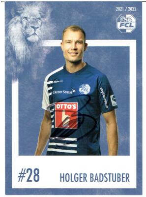 Holger Badstuber  AK 21/22 FC Luzern / ehem.Bayern  mit original Unterschrift 