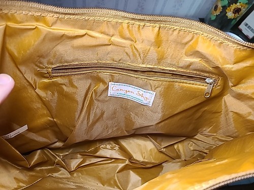 NWT Canyon Sky Purse Handbag Southwest Inspiration Faux Tooled Leather - Picture 6 of 13