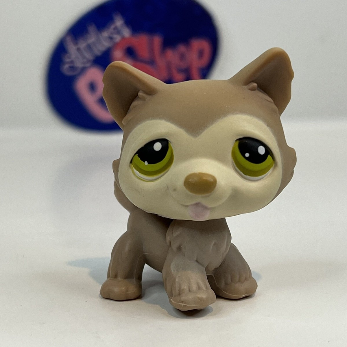 Littlest Pet Shop #358 Husky - Retired Light Brown Collector LPS Figure