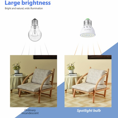 LED Spotlight GU10 4W 5W 6W Corn Bulb MR16 Spot light Replace 30W Lamps RC0040 - Picture 3 of 16