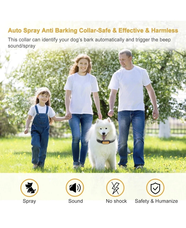 Anti Bark Dog Collar With Remote, Training Collar 2 In 1 , Spray Citronella - image 3 of 4