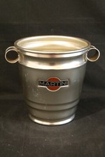 glacette Martini cestello ghiaccio secchiello pubblicitario anni 60 originale