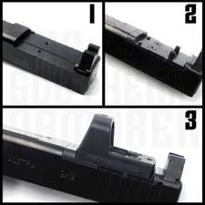 GLOCK MOS ADAPTER PLATE TO MOUNT  RMSc RMSw RMS SMS 407K 507K ROMEO JPOINT DELTA