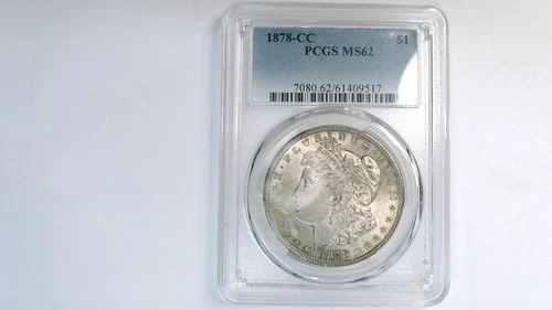 1878 CC Morgan Silver Dollar PCGS MS 62 toner
