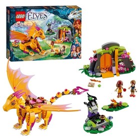 Lego Elf Fire Dragon Lava Cave Plastic Multicolor 1.30lb Emily Jones