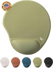 Ergonomic Mouse Pad with Wrist Support, Green Gel Pad for Gaming                