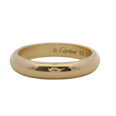 Cartier Solid 18kt Yellow Gold Classic 1895 D-Shape 4mm Wedding
