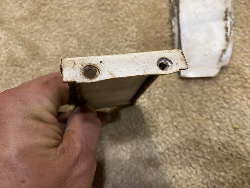 1965 FORD TRUCK HINGE COVER PLATE F100 250 PAIR RH DOOR HINGE ACCESS - Picture 6 of 7