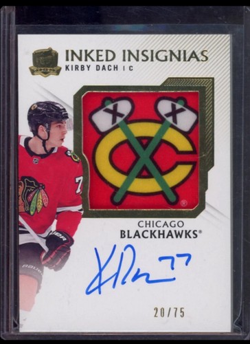 2019 UPPER DECK THE CUP #II-KD KIRBY DACH INKED INSIGNIAS AUTO PATCH ROOKIE /75