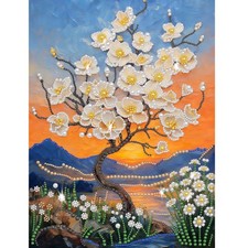 Pearl Diamond Painting Art Kit 16 x 12 Inch 5D DIY Craft