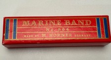 M. Hohner Marine Band No.364 Harmonica Vintage Made In Germany In The Key of G