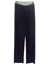 TRAVELERS by CHICO'S Black Full Length Travel Knit Elastic Waist Pants Sz 1