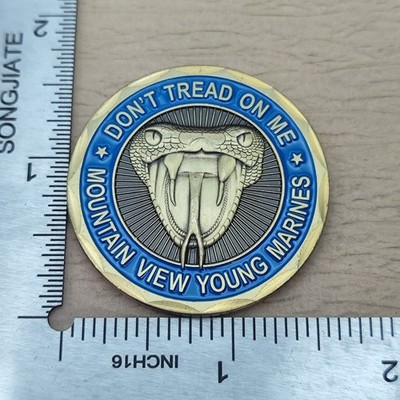 Don't Tread on Me Mountain View Young Marines Challenge Coin