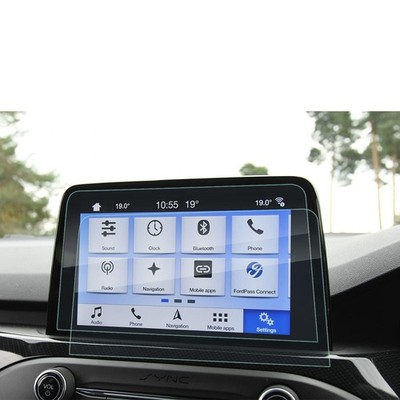2xDisplayschutzglas Ford Focus ST Line Turnier Focus 2.5D Full Glue Transparent