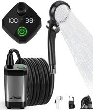 WADEO Portable Shower for Camping, 6000mAh Outdoor Electric Shower Rechargeab...