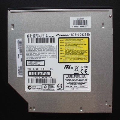 New UltraSlim Pioneer BDR-UD03 Blu-Ray Burner Writer BD-RE UD03