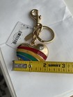 NWT Coach Rainbow Heart Gold Enamel Bag’s Charm Keychain Fob — photo 4