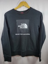 The North Face Hoodie Large Youth Black Camp Pullover Graphic Sweatshirt Boys L