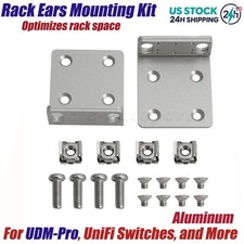 Replacement Rack Ears Mounting Kit For Ubiquiti UDM-Pro UDM-SE USW-24 48 Switch