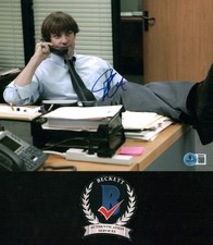 JOHN KRASINSKI SIGNED 8x10 PHOTO THE OFFICE JIM DUNDER MIFFLIN COMEDIAN BAS COA