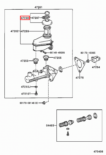 Genuine Hilux LN172 LN171 LN170 LN167 LN166 Brake Master Cylinder Reservoir Cap - Picture 5 of 20