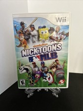 Nicktoons MLB (Nintendo Wii, 2011)  CIB Complete w/ Manual