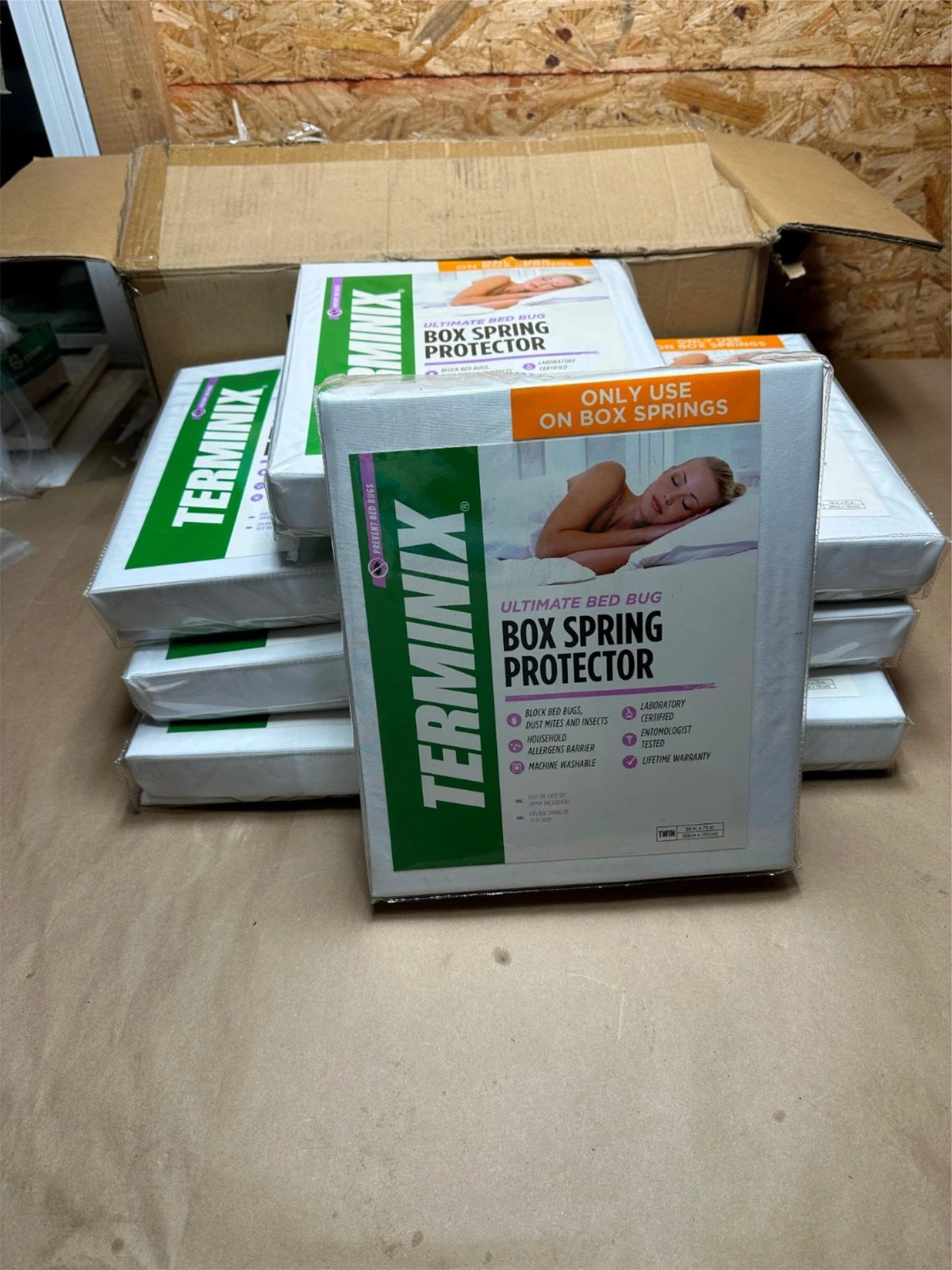 8x Pack Lot Terminix Ultimate Bed Bug Mattress Box Spring Protector Twin 39x75"