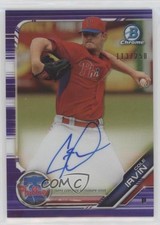 2019 Bowman Chrome Prospects Purple Refractor /250 Cole Irvin #CPA-CI Auto 0ul1
