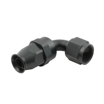 PTFE Alu Fitting AN10 90° Dash 10 Schraub Anschluss D10 7/8 - 14 UNF schwarz